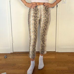 Snake Print Vintage Pants.